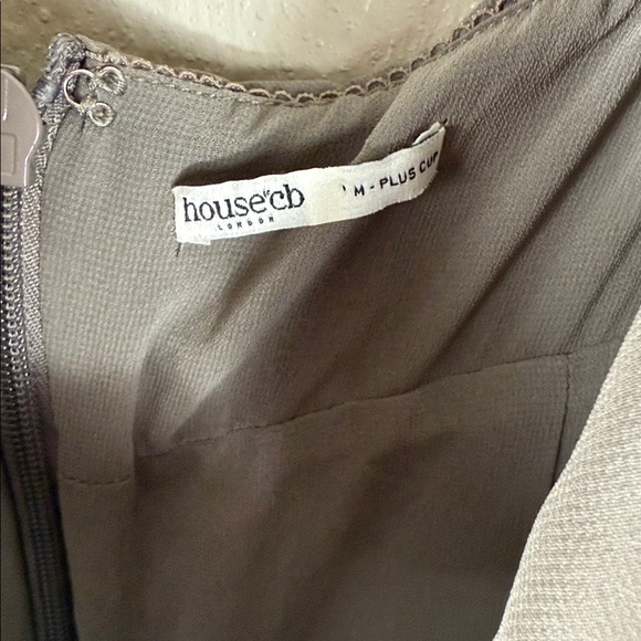 House of CB Blanca Smoke Crystal Embellished Midi Dress - Picture 4 of 14